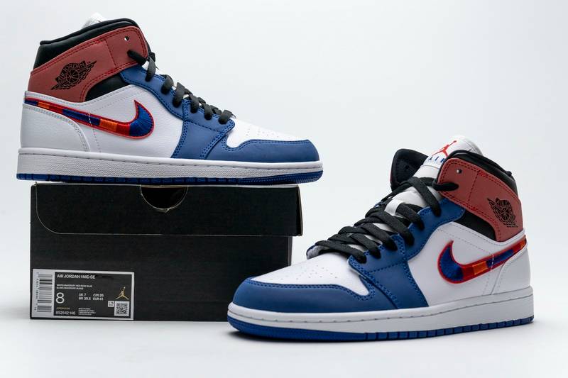 Air Jordan 1 Mid SE Multi-Color Swoosh
