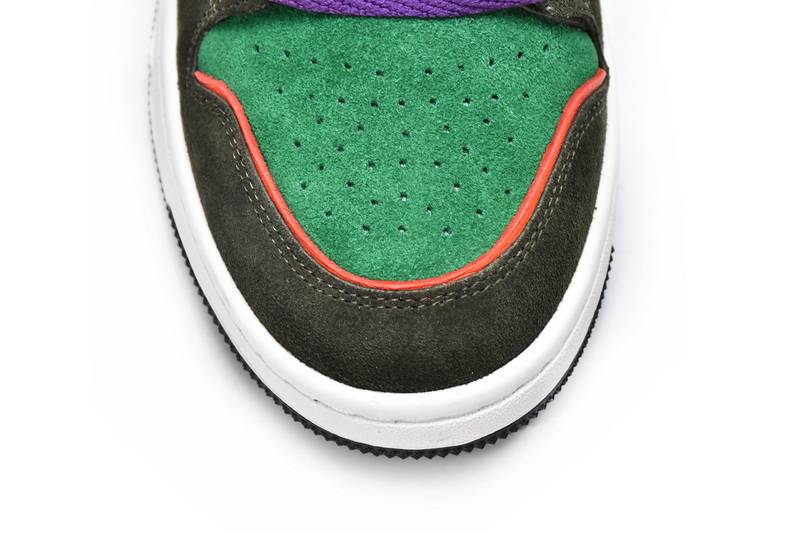 A Bathing Ape Bape SK8 Sta Dark Purple Green