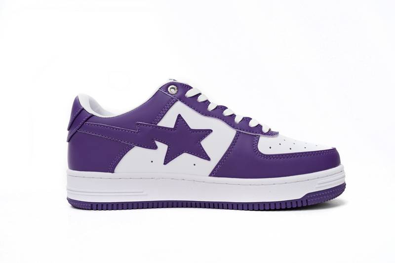 A Bathing Ape Bape Sta Low White Purple