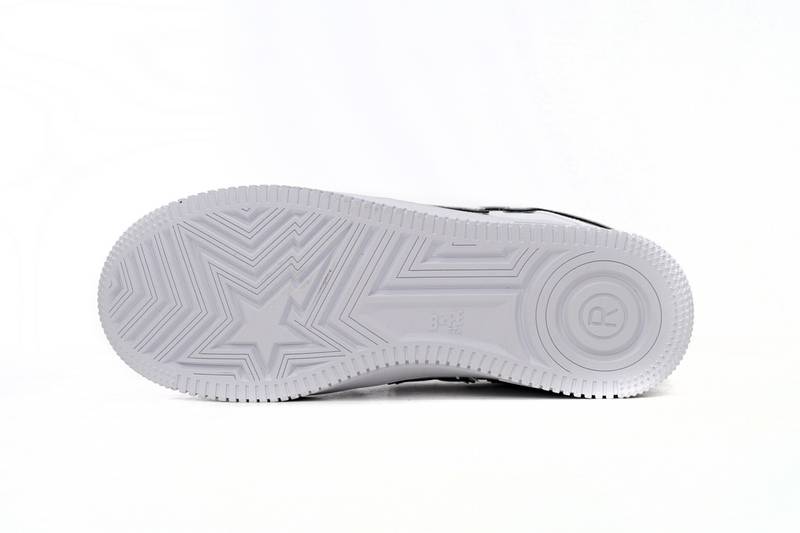 A Bathing Ape Bape Sta Patent Leather White Green