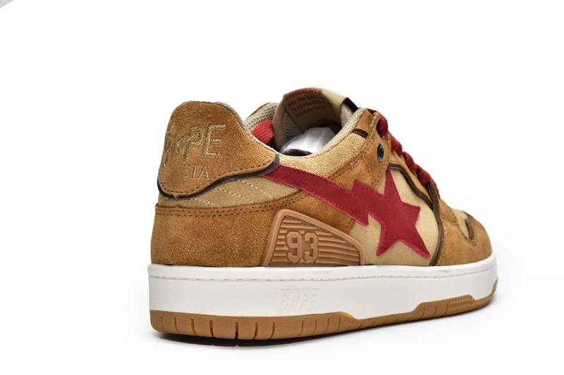 A Bathing Ape Sk8 Sta Wheat Red