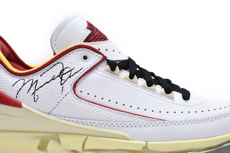 Air Jordan 2 Retro Low SP Off-White White Red