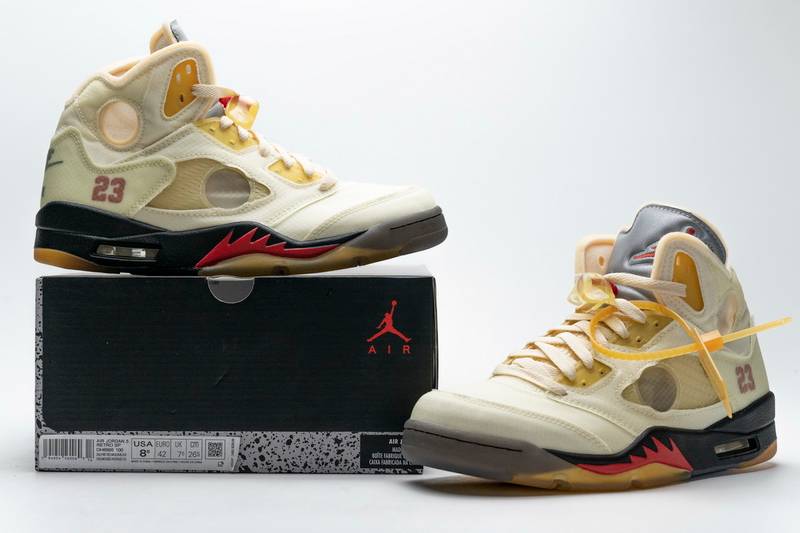 Air Jordan 5 Retro OFF-White Sail