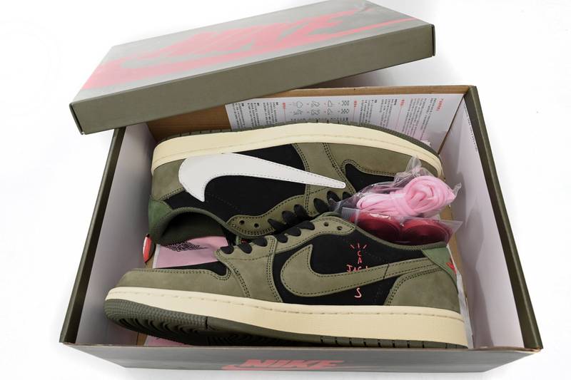 Air Travis Scott x Air Jordan 1 Low Green Barb