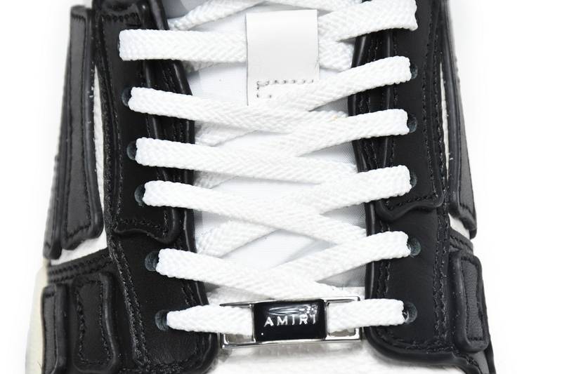 AMIRI Skel Panelled Top Low Black White