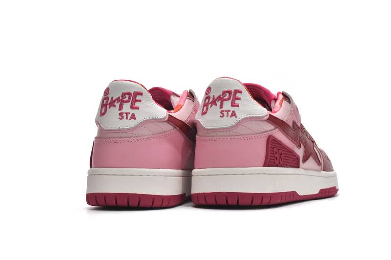 Bape Sk8 Sta Low Qingshan white red