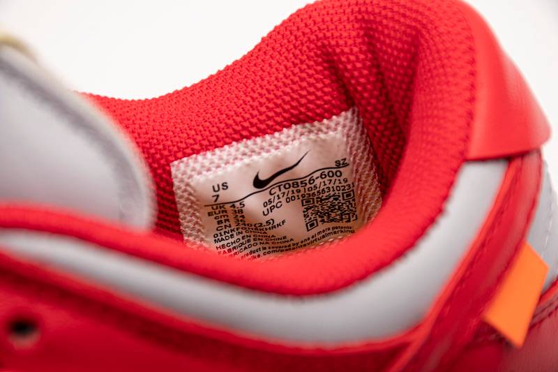 Nike Dunk Low OFF-White University Red