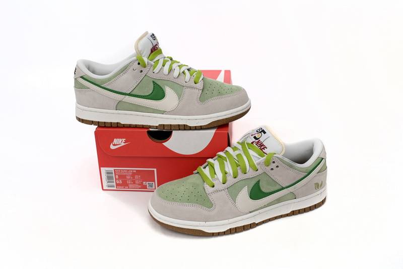 Nk SB Dunk Low “85” Gray White Green