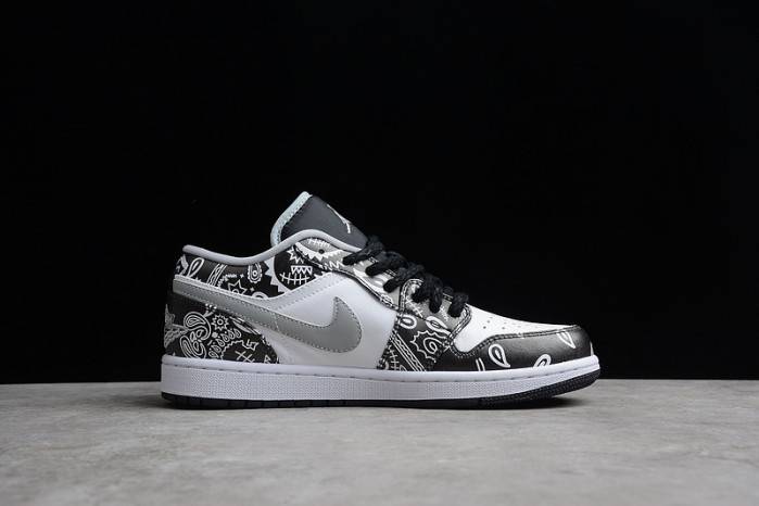Air Jordan 1 Low Black Medium Grey 553558-040
