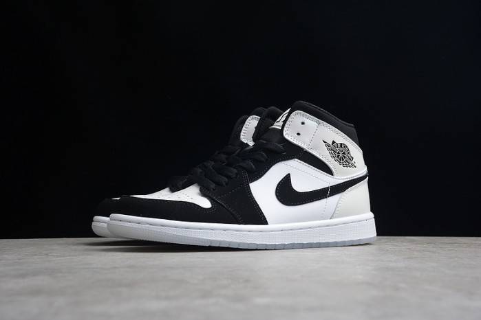 Air Jordan 1 Mid White Black Diamond DH6933-100
