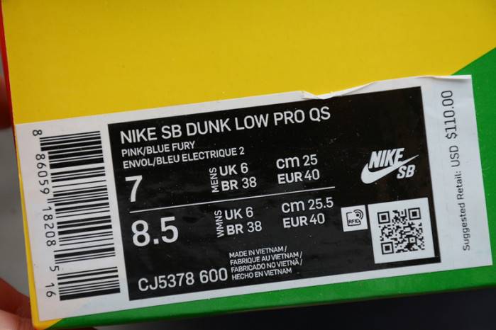 Grateful Dead Nike SB Dunk Low Pink Bear CJ5378-600