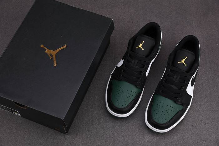 Jordan 1 Low Green Toe 553558-371