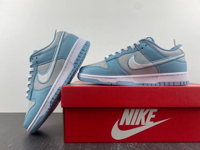Nike Dunk Low Retro Fleece Swh Worn Blue FB1871-011