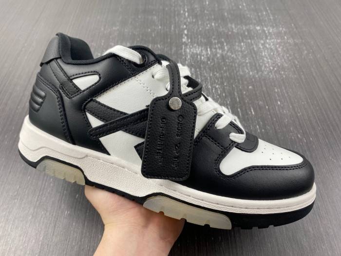 OFF-WHITE Out Of Office OOO Low Tops White Black White A004_1004