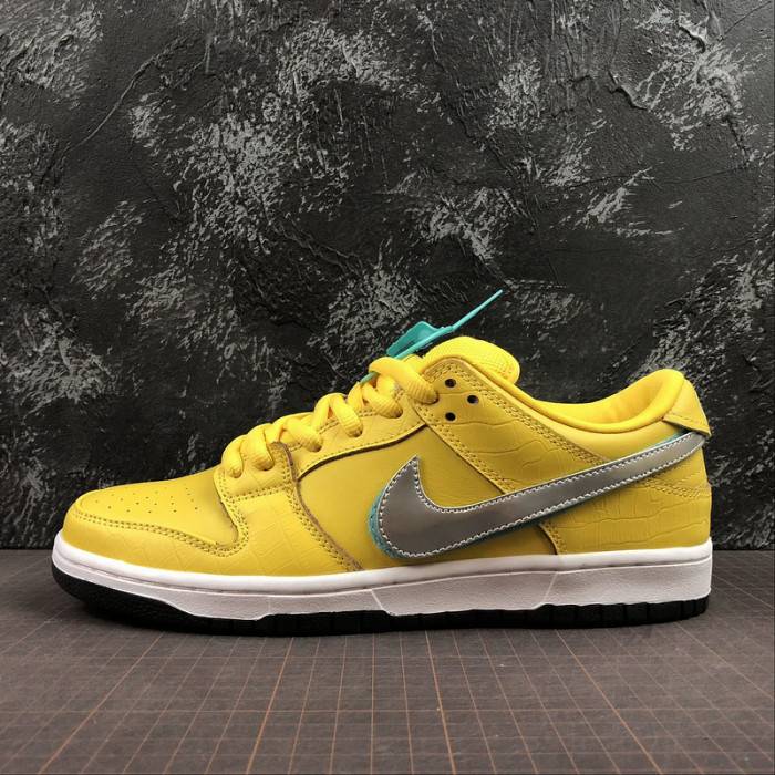 nike sb dunk low diamond S*pply co canary diamond (friends and family) bv1310-700