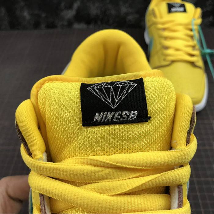 nike sb dunk low diamond S*pply co canary diamond (friends and family) bv1310-700