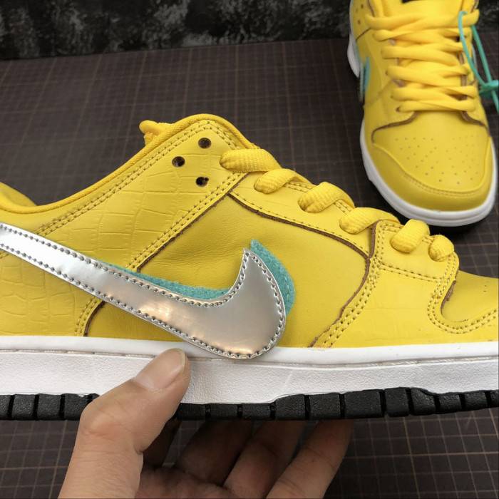 nike sb dunk low diamond S*pply co canary diamond (friends and family) bv1310-700